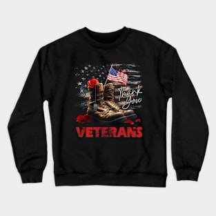 Veterans Dad Grandpa Crewneck Sweatshirt